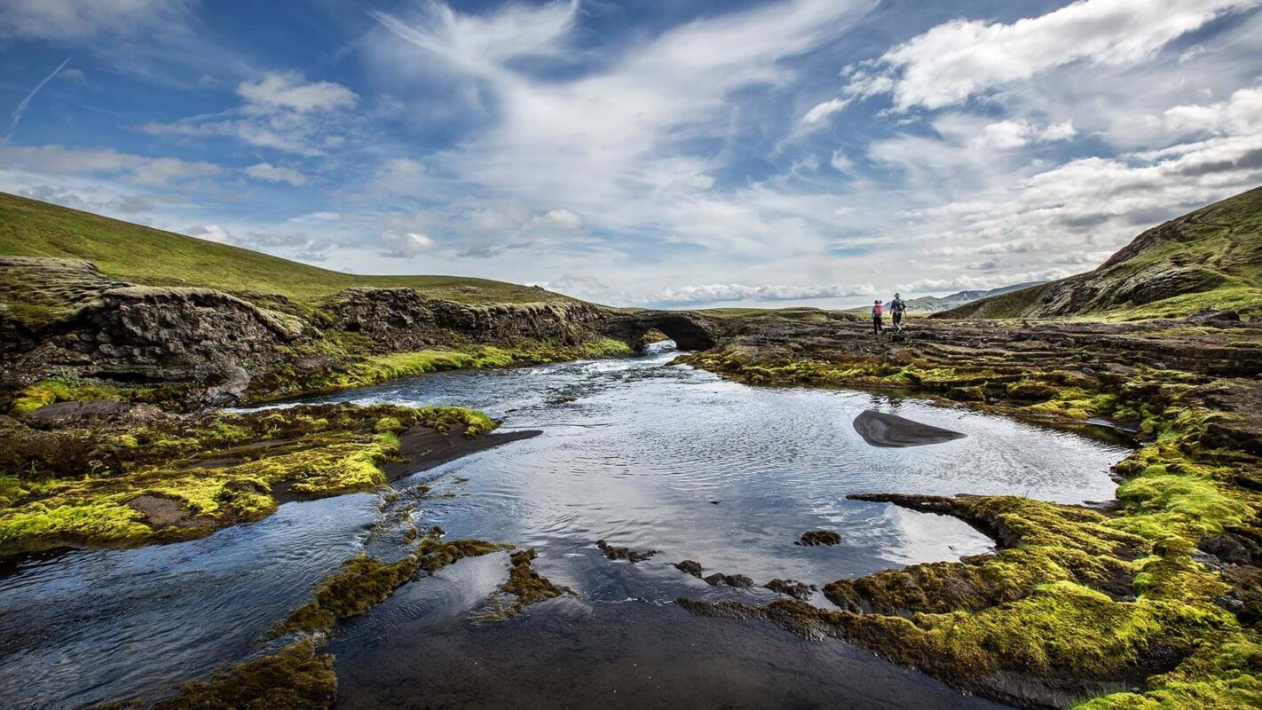 A lake near the Volcanic Trail