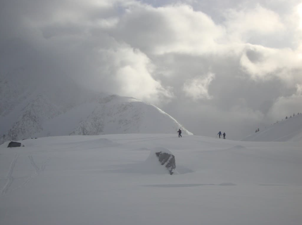 Marvelous snowy Rogers Pass is the ideal environment for practicing avalanche rescue.
