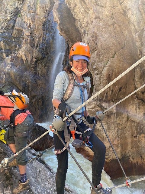 This ladder bridge at the North end of the route is unique to Ouray’s Via Ferrata and is something every self-proclaimed outdoors adventurer must experience.