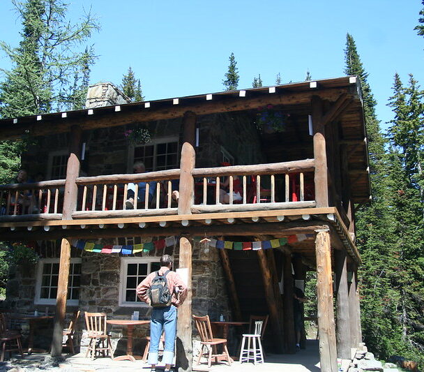 Trekking in the Plain of the Six Glaciers