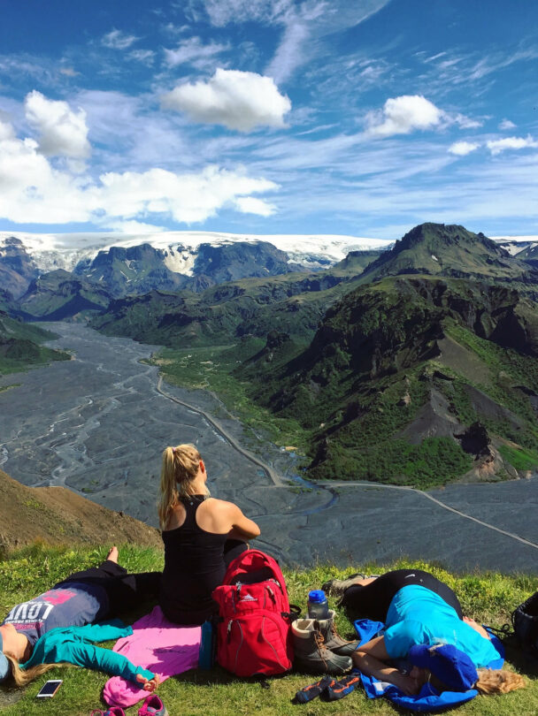 Gather some co-workers, friends, or family and make your way to the Laugavegur trail.