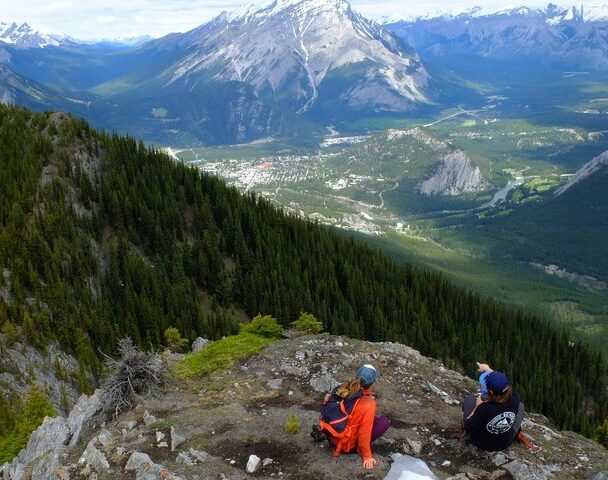 Hiking on Sulphur Mountain