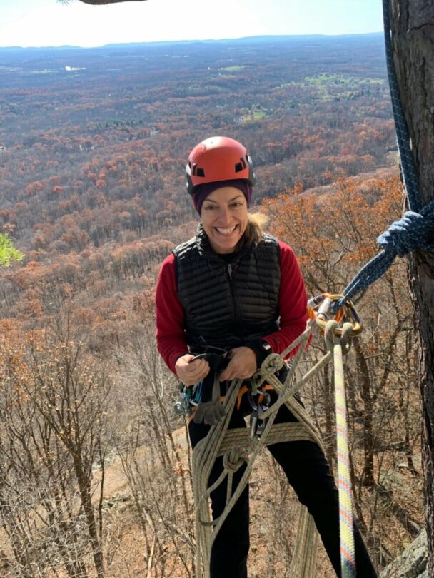 Women's rock climbing in Aculco de Espinoza, Mexico.