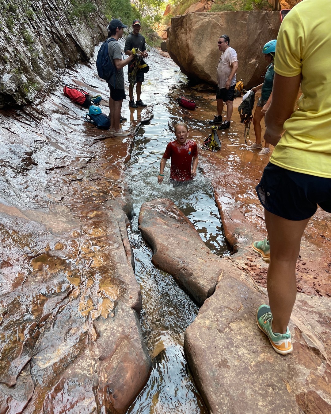 Swimming the waters of the Zion Canyon