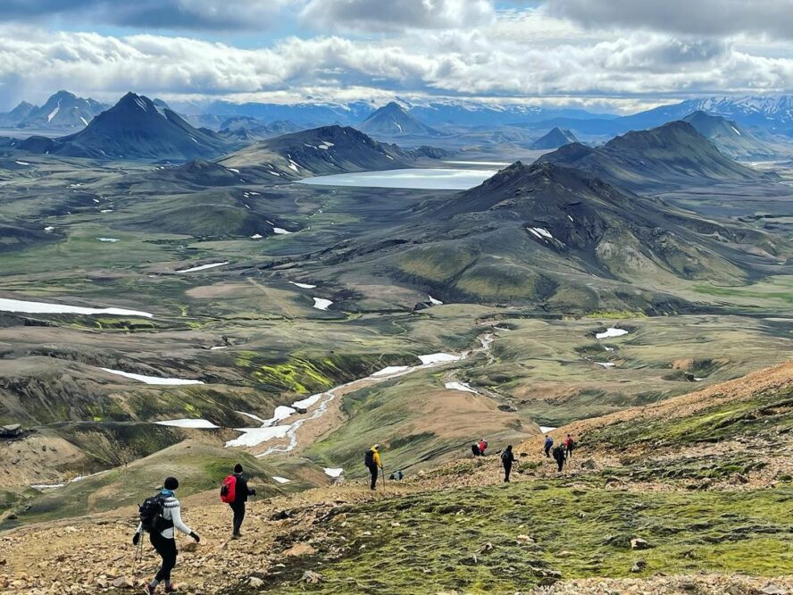 Coming to the ridge, I love to look at everyone's faces as their jaws fall open in awe. This is why it is one of Iceland’s best hiking trails