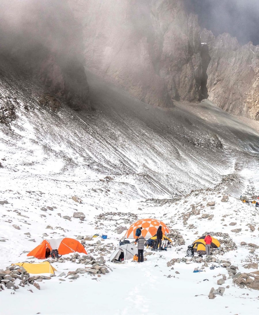 A campsite in Aconcagua