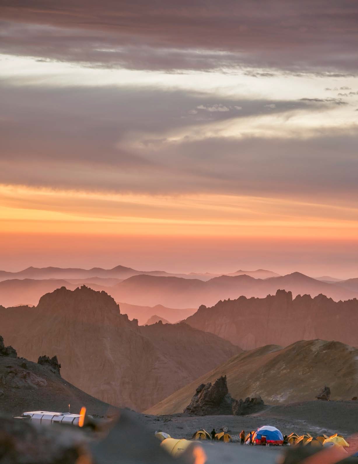 Sunset on Aconcagua