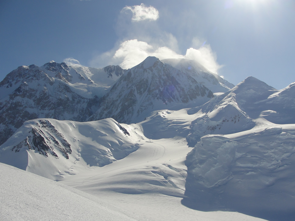 Mountain peaks in Alaska