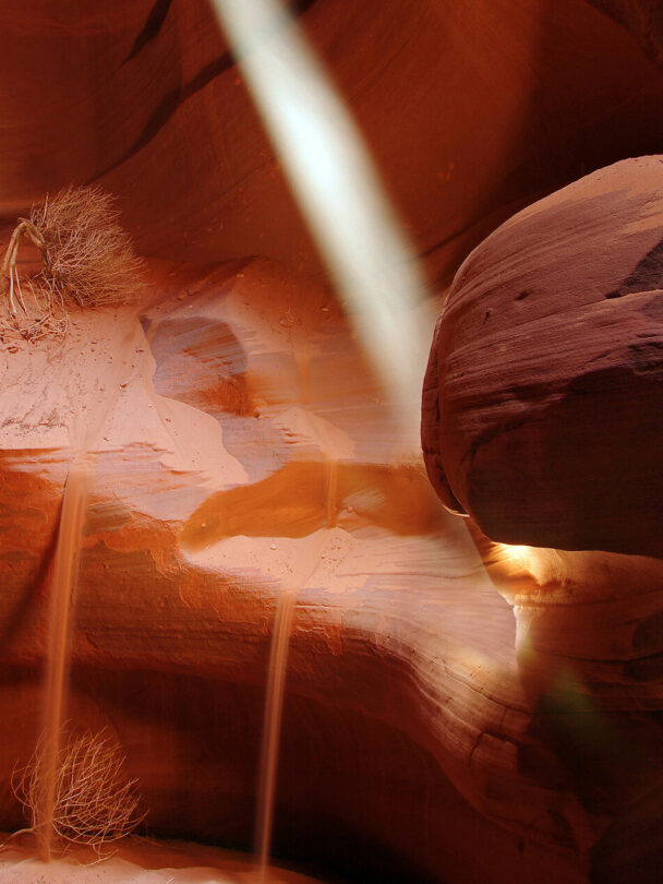 Hikers in Antelope Canyon