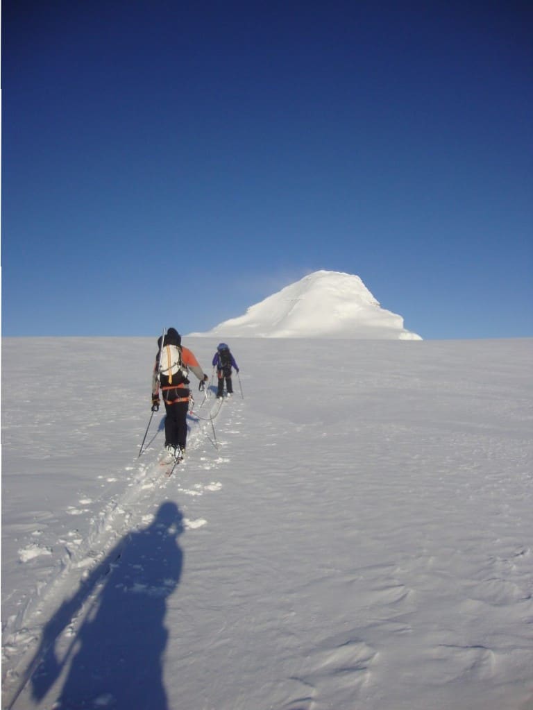 Climbers on the Athabasca Glacier