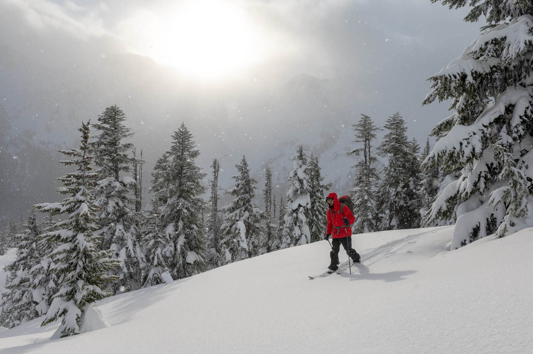Backcountry skiing hut trip in Whistler, BC