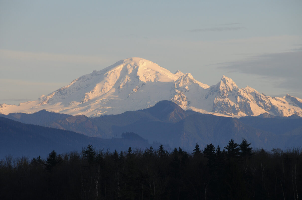 View of Mount Baker from afar