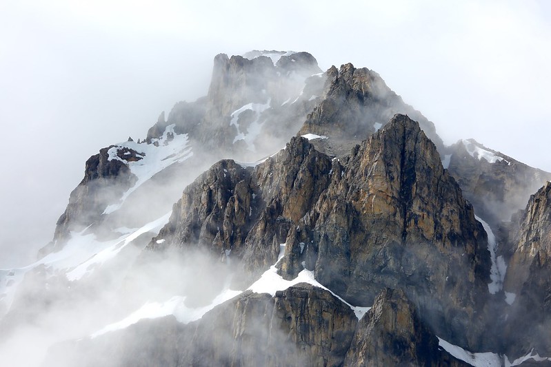 A peak in the Canadian Rockies