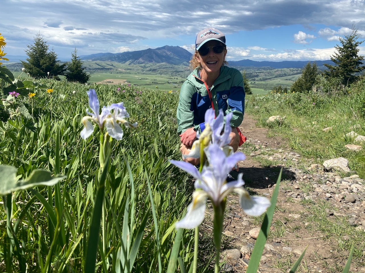 Diana Proemm hiking Hyalite Mountain
