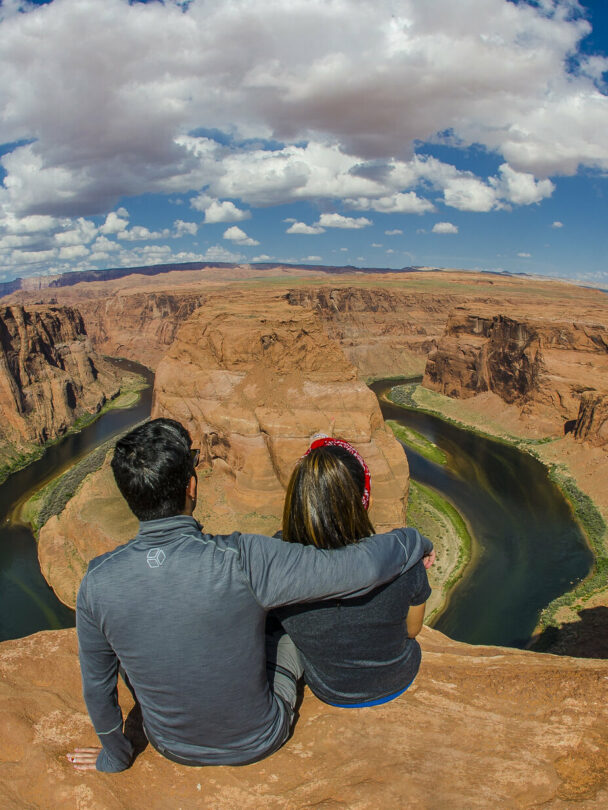 Hikers in Antelope Canyon