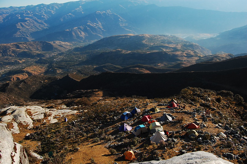 Huascaran Camp in the Cordillera Blanca