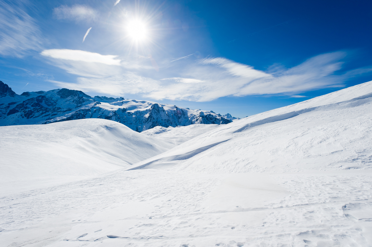 The breathtaking scenery of La Meije