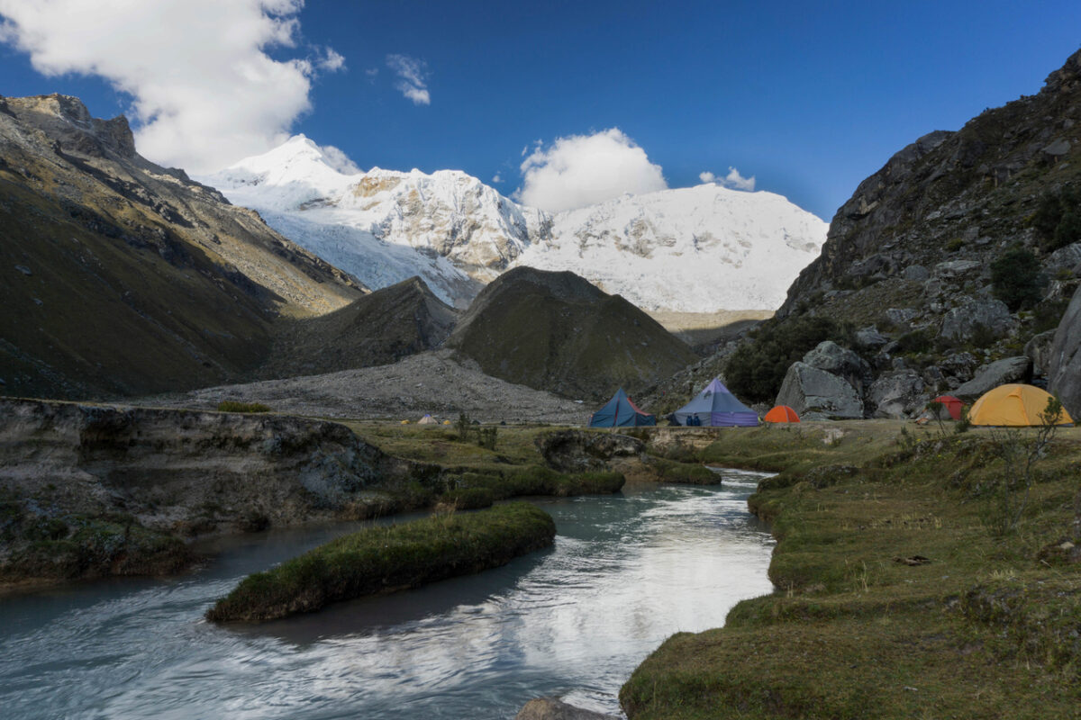 A campsite in the Cordillera Blanca