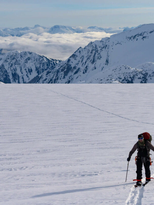 Backcountry skiing hut trip in Whistler, BC