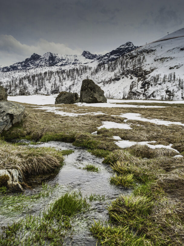 Ice climbing in the Aosta Valley, Italy