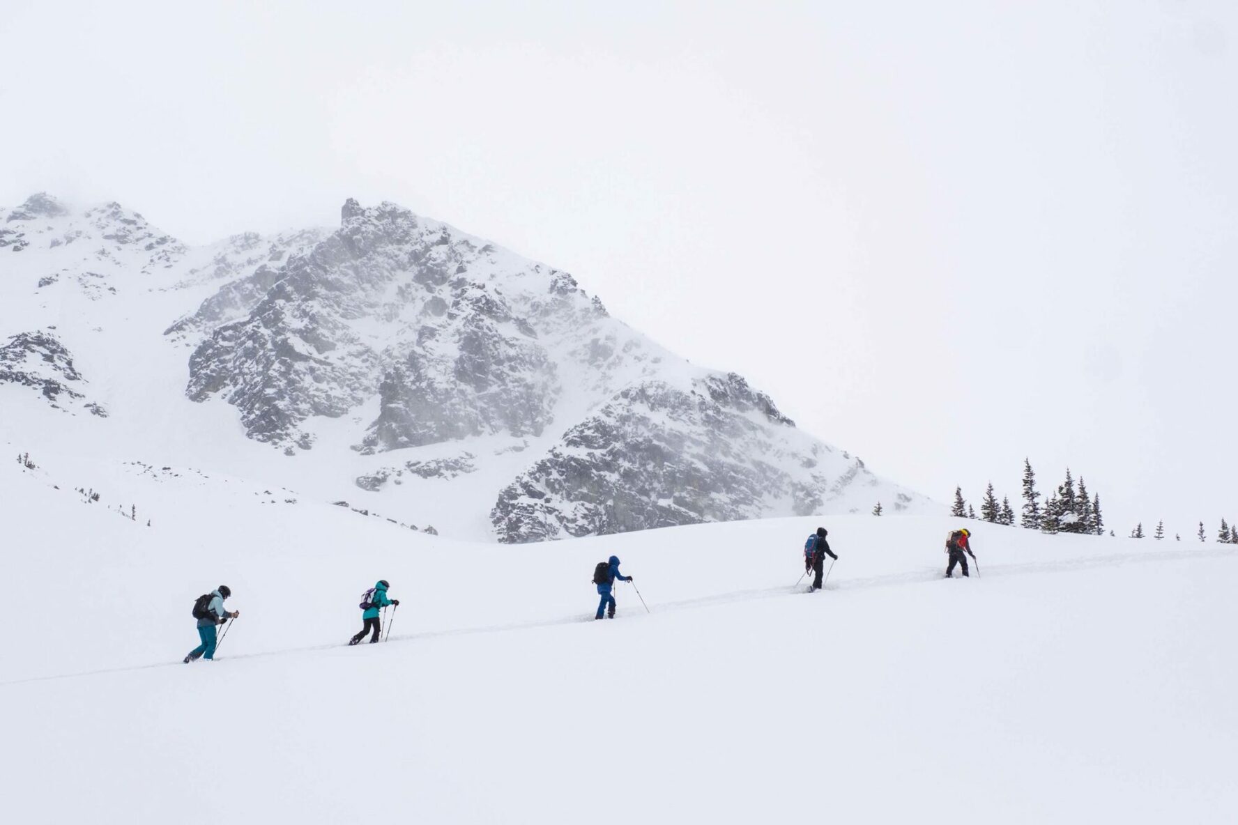 Whistler’s scenery and guide leading the clients