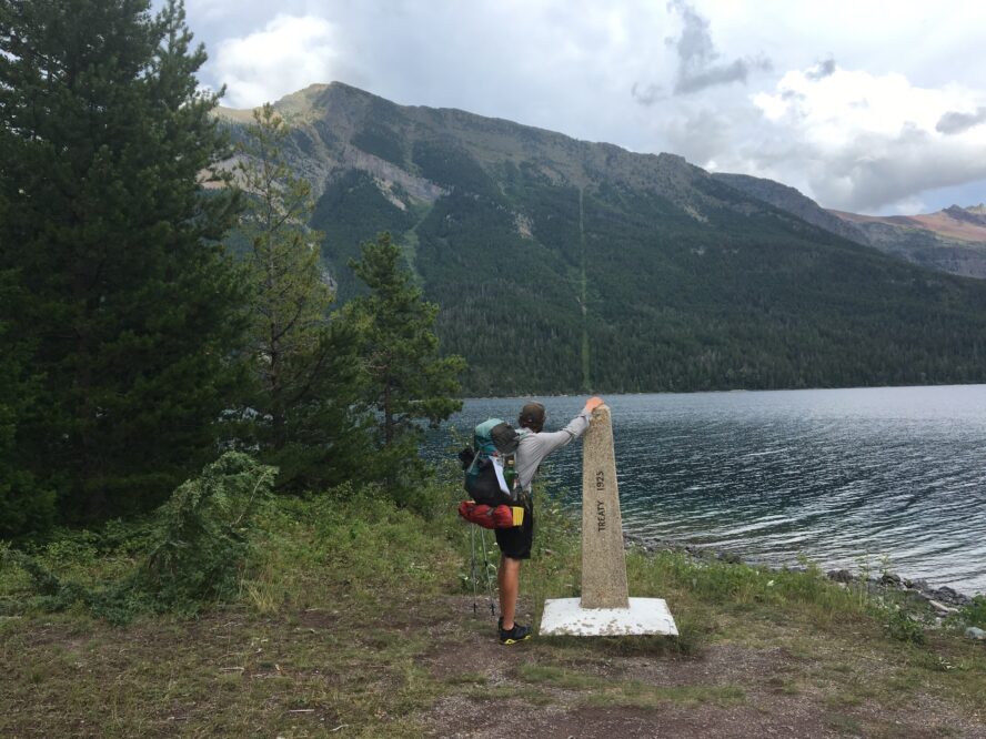 Continental Divide Trail in Glacier National Park at Waterton Lake