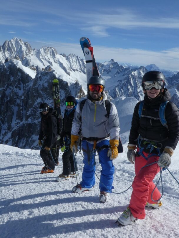 Backcountry skiing and avalanche awareness in Chamonix