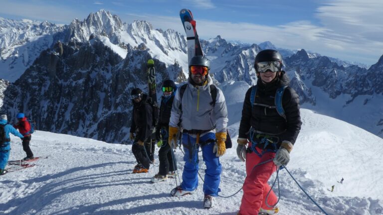 Backcountry skiing and avalanche awareness in Chamonix