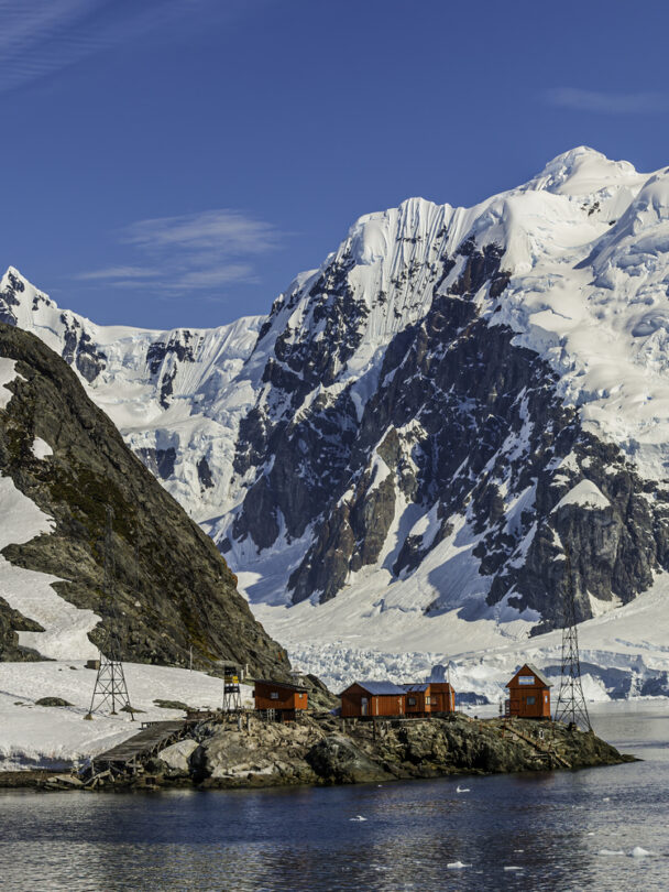 Backcountry skiing in Antarctica