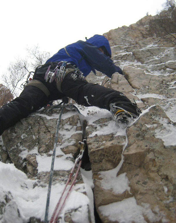 Ice climbing in Hyalite Canyon and Ousel Falls, Montana