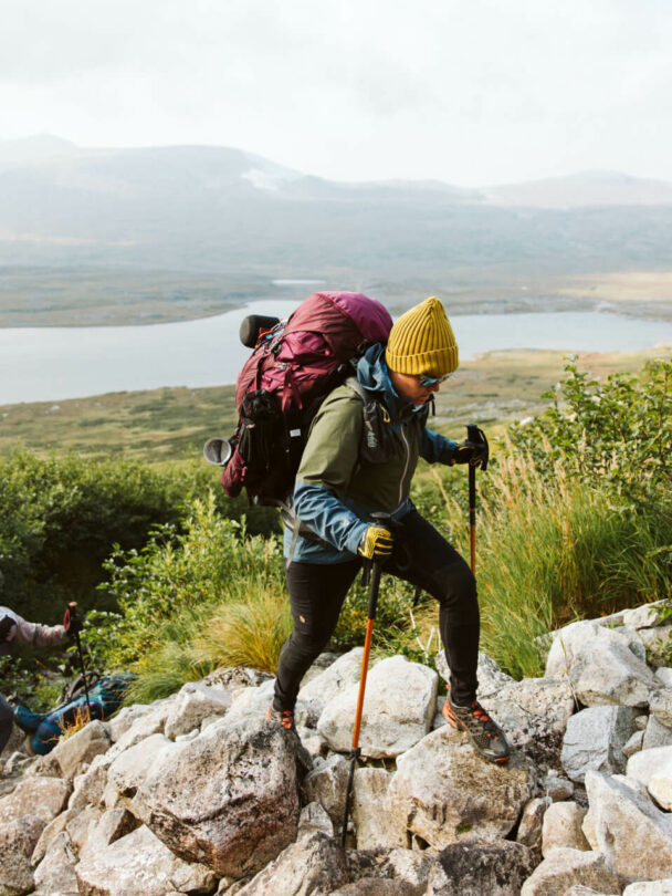 Fast packing in Lake Clark National Park, Alaska