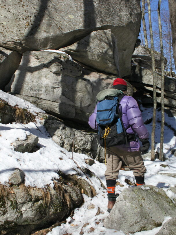 Hiking and snowshoeing in and around the Gunks, New, York