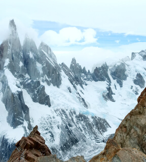 Explore over 37 miles of Argentina’s beautiful lagoons, glaciers, icebergs and valleys on the Huemul Circuit trek.