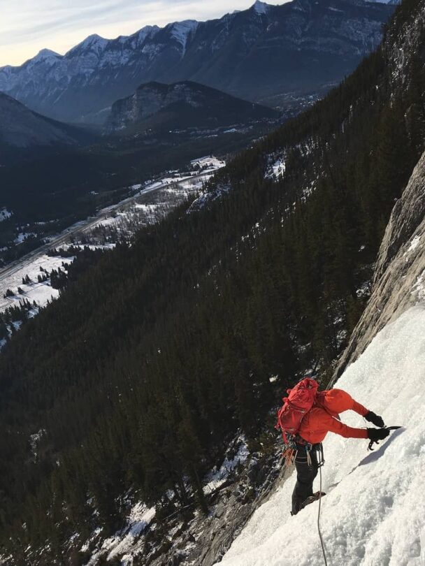 Ice climbing in Alberta’s Rockies, Canada