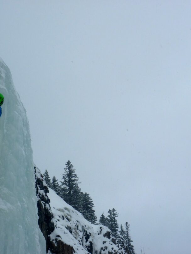 Ice climbing in Hyalite Canyon and Ousel Falls, Montana
