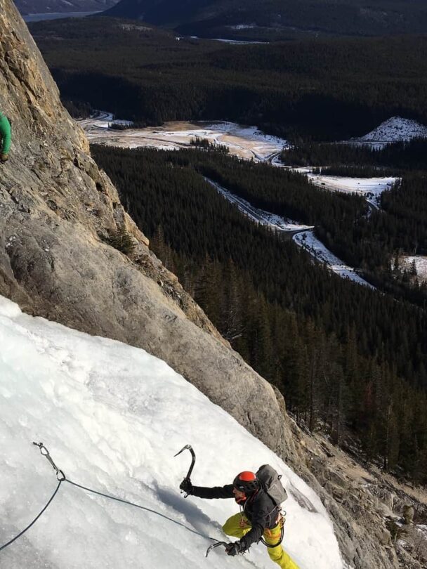 Ice climbing in Alberta’s Rockies, Canada