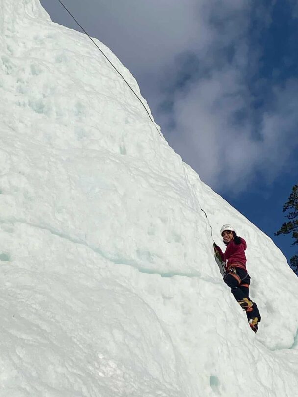 Ice climbing in Alberta’s Rockies, Canada