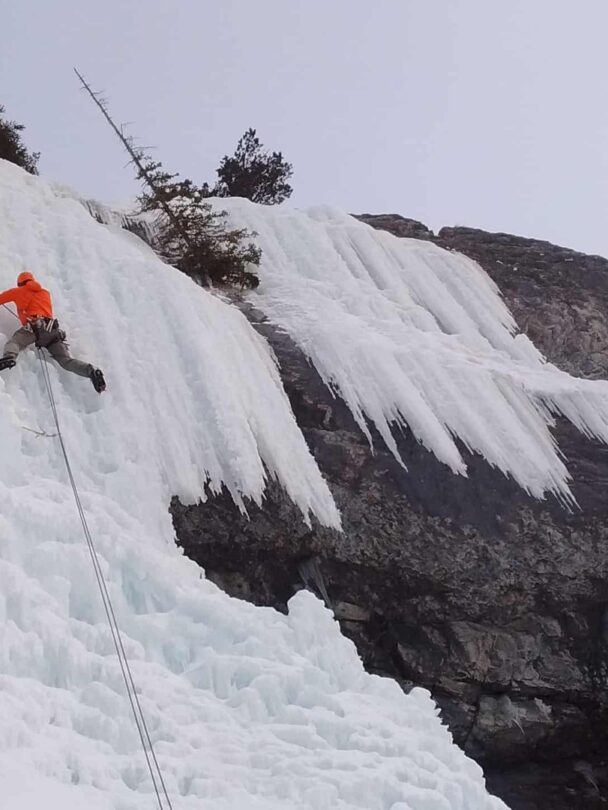 Ice climbing in Alberta’s Rockies, Canada