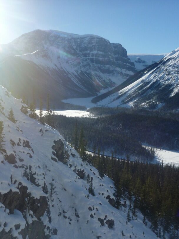 Ice climbing in Alberta’s Rockies, Canada