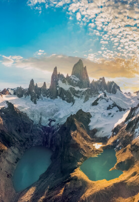 A spectacular view of the mountains and De los Tres glacier.