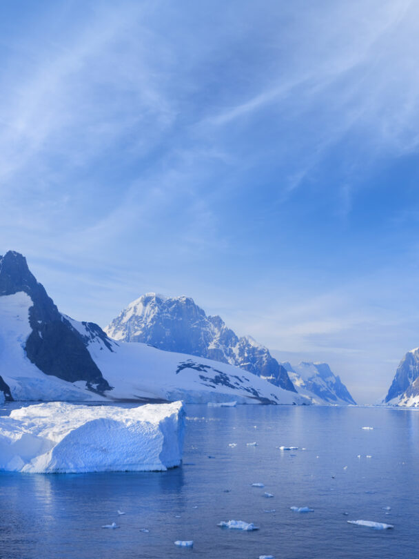 Backcountry skiing in Antarctica