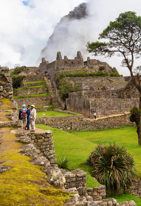 Machu Picchu follows the religious architecture style of the Inca Empire.