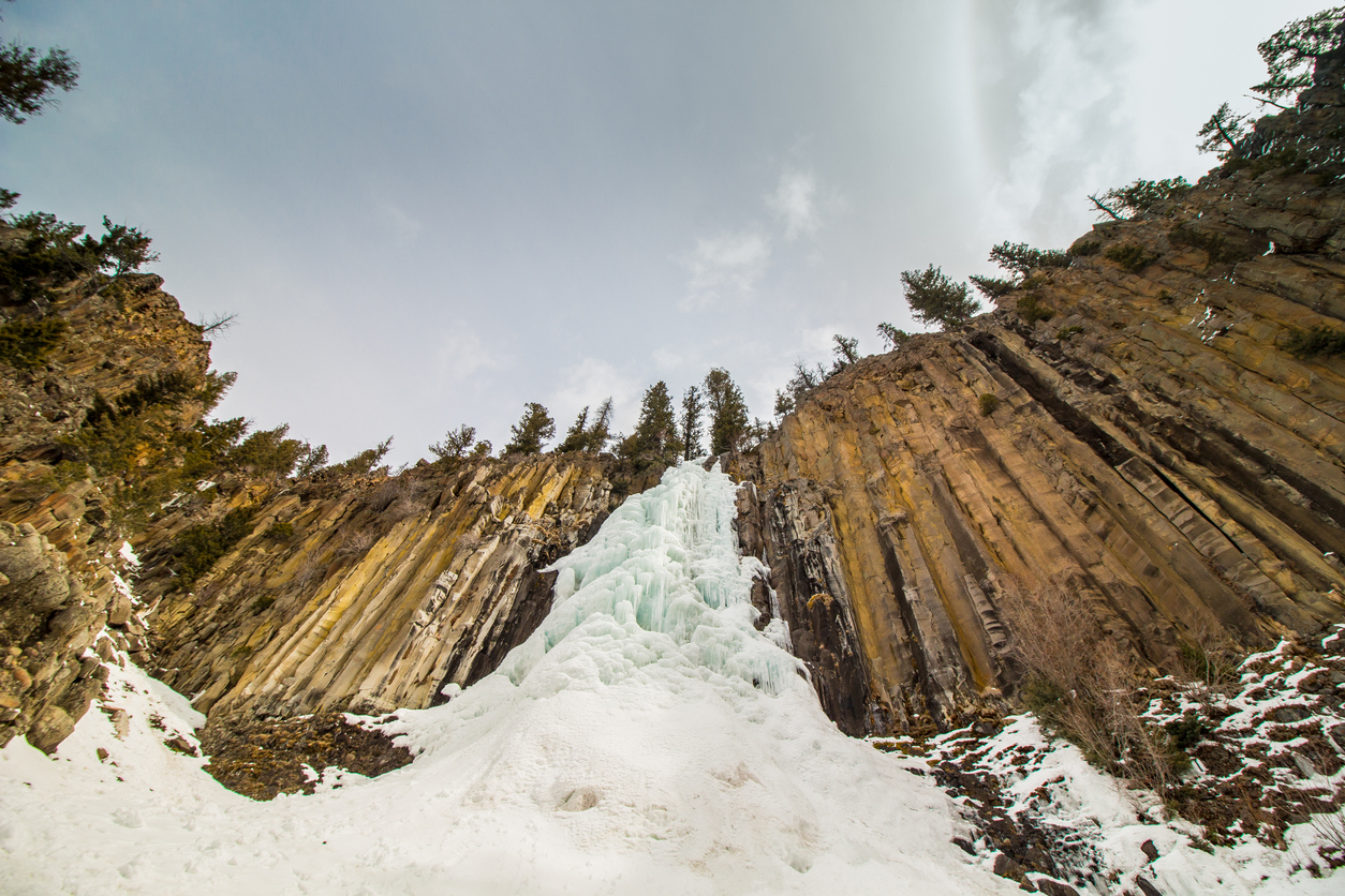 Palisade Falls in Hyalite Canyon, Montana