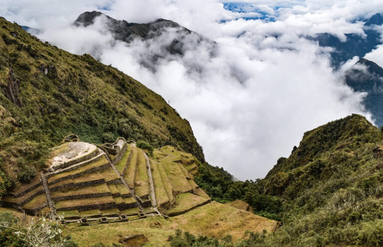 Phuyupatamarca is another archaeological site along the Inca Trail, dubbed as ‘the city in the mist’ - for a good reason.