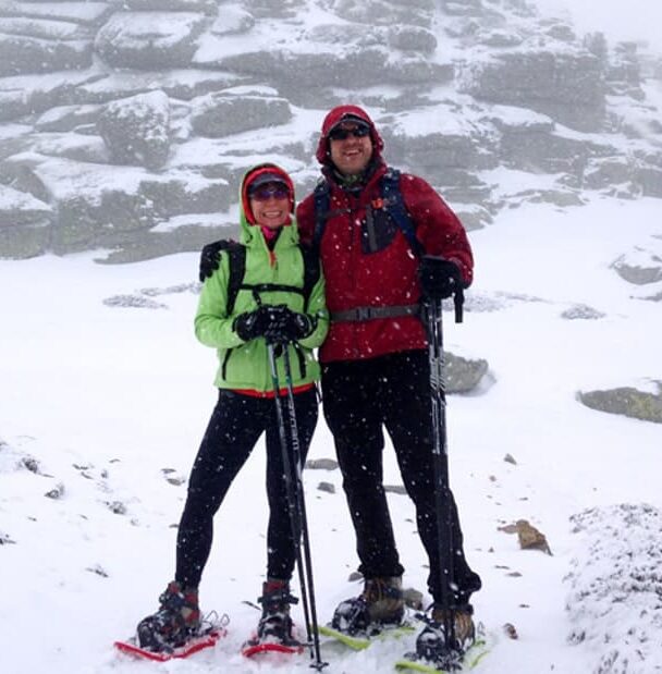 Snowshoeing in Sierra de Guadarrama National Park, Spain