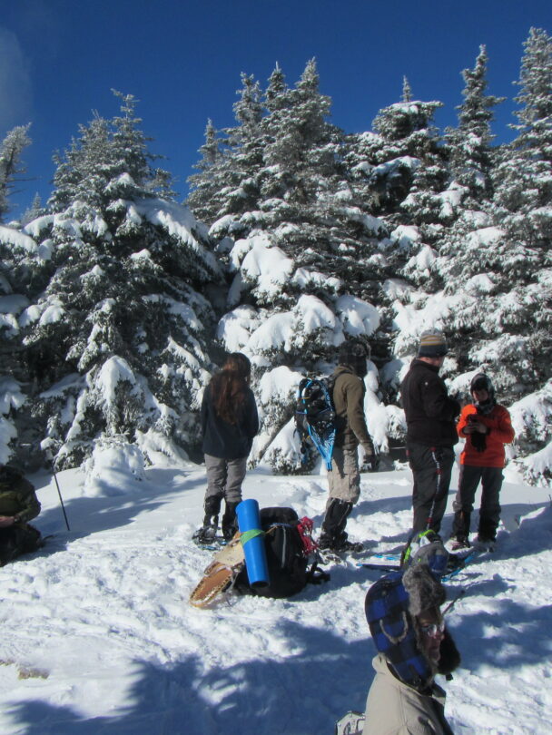 Hiking and snowshoeing in and around the Gunks, New, York