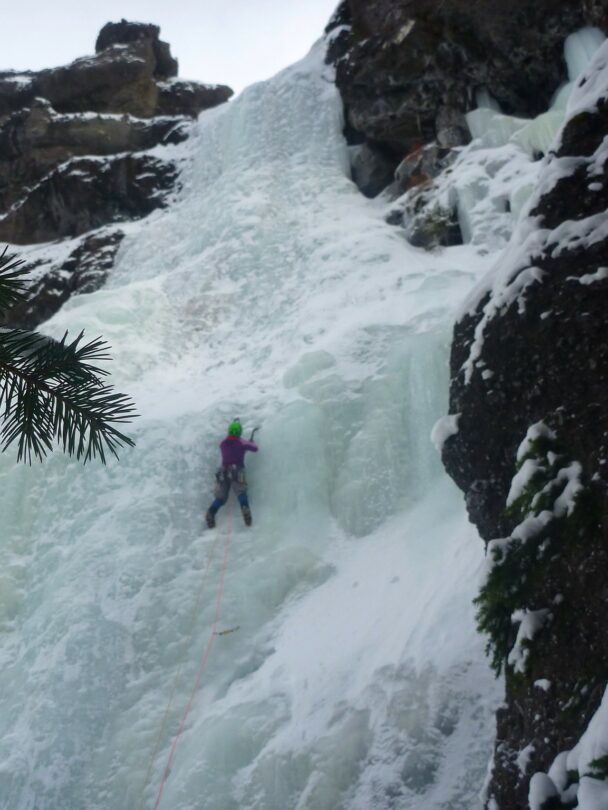 Women’s ice climbing in Hyalite Canyon and Ousel Falls, Montana