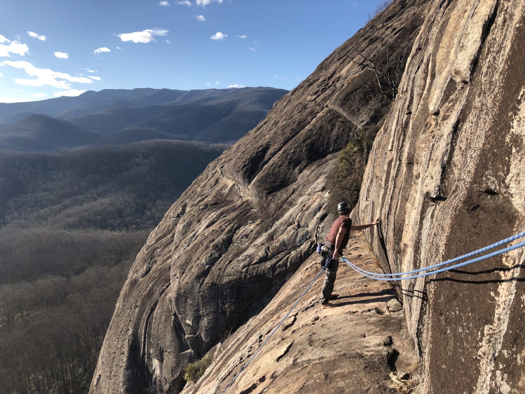 At the top of Dinkus Dog on the South Side of Looking Glass Rock.
