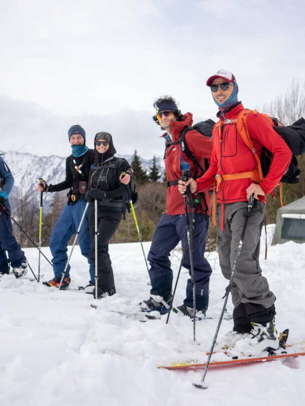 Backcountry skiing in Racha, Georgia