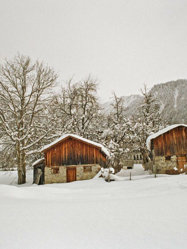 Backcountry skiing in Racha, Georgia
